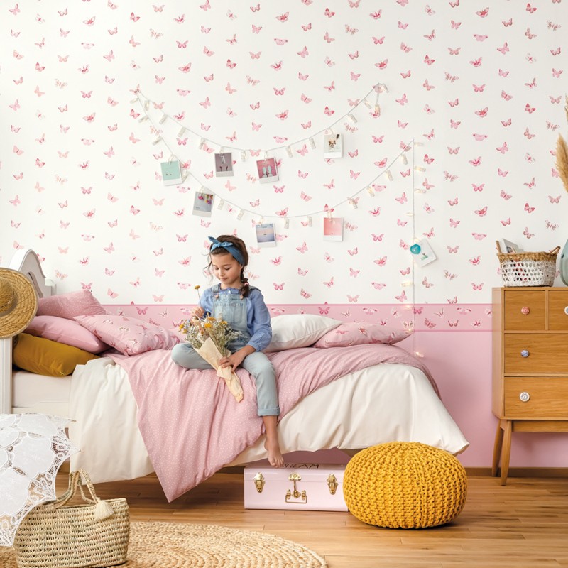 Papel pintado infantil Caselio Girl Power Let's Fly GPR100824535