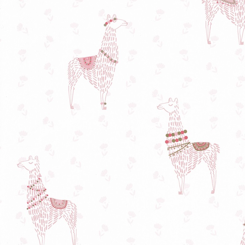Papel pintado infantil Caselio Girl Power Lamaste GPR100754110