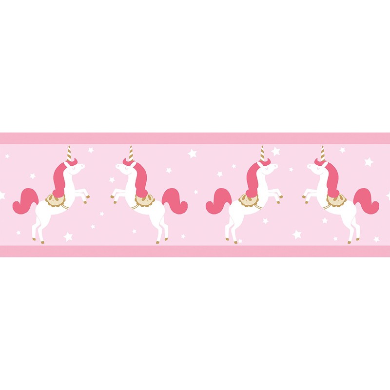Cenefa infantil Caselio Girl Power Unicorns GPR100904233