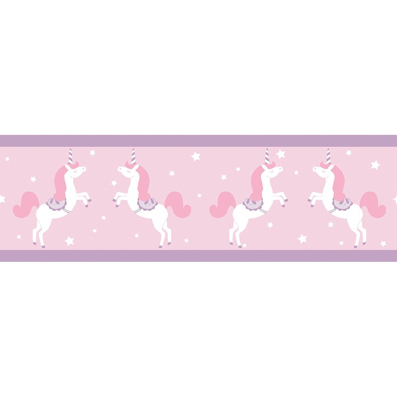 Cenefa infantil Caselio Girl Power Unicorns GPR100905010