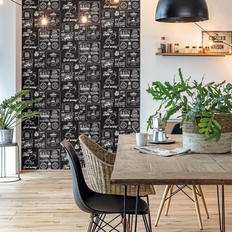 Papel pintado Caselio Au Bistrot d'Alice Plat du Jour BIS100670000
