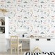 Papel pintado textil autoadhesivo AP Decoration Dinosaurs