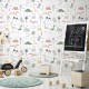 Papel pintado textil autoadhesivo AP Decoration Dinosaurs