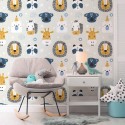 Jungle Party Papel pintado textil autoadhesivo 