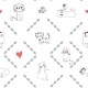 Papel pintado textil autoadhesivo AP Decoration Cat Lover a