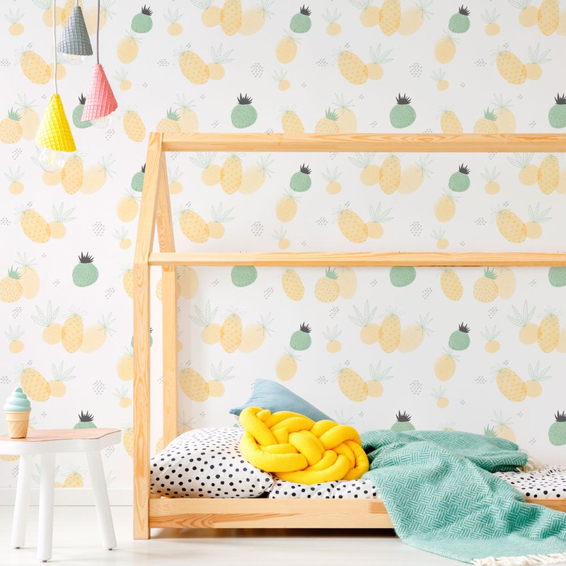 Papel pintado textil autoadhesivo AP Decoration Pineapple