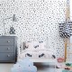 Papel pintado textil autoadhesivo AP Decoration Dots Black Mix