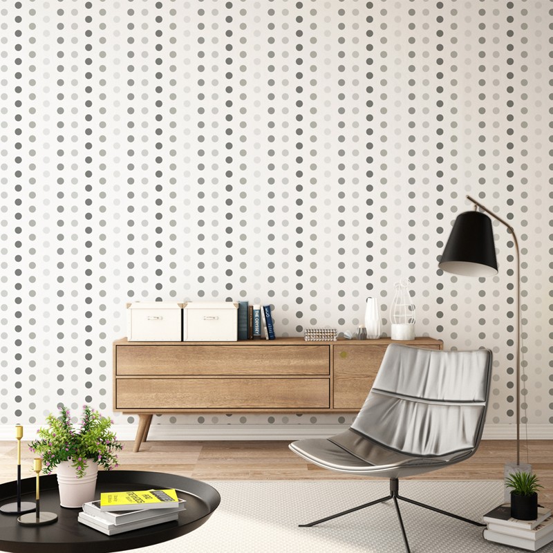 Papel pintado textil autoadhesivo AP Decoration Círculos Verde