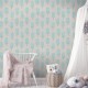 Papel pintado textil autoadhesivo AP Decoration Helados Azules a