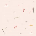 Dancers Pink Papel pintado textil autoadhesivo 