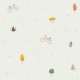 Papel pintado textil autoadhesivo AP Decoration Bicycles Beige