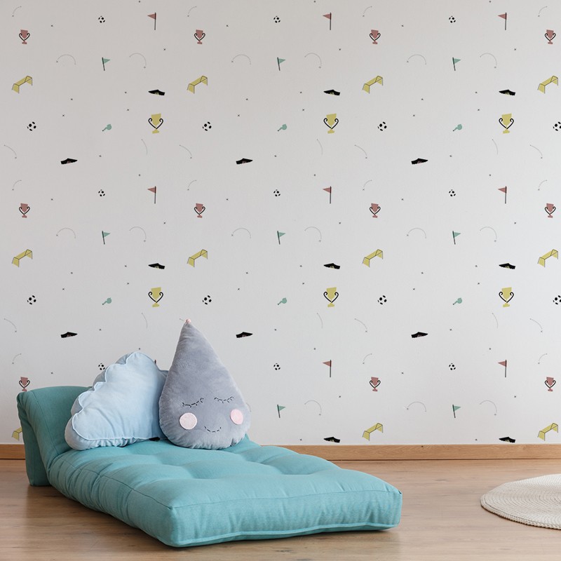 Papel pintado textil autoadhesivo AP Decoration Soccer