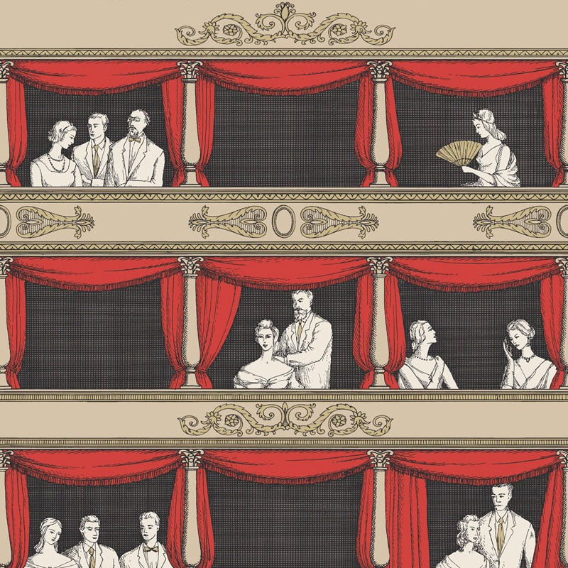 Papel pintado Cole & Son Fornasetti Senza Tempo Teatro 114-18037