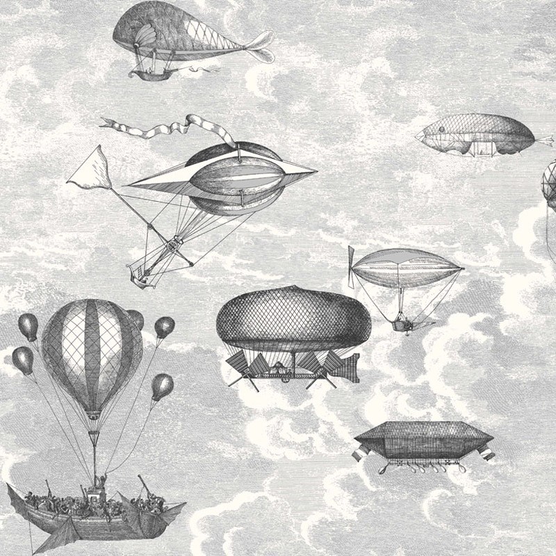 Papel pintado Cole & Son Fornasetti Senza Tempo Macchine Volanti 114-27053