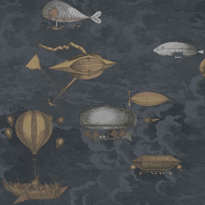 Papel pintado Cole & Son Fornasetti Senza Tempo Macchine Volanti 97-1002